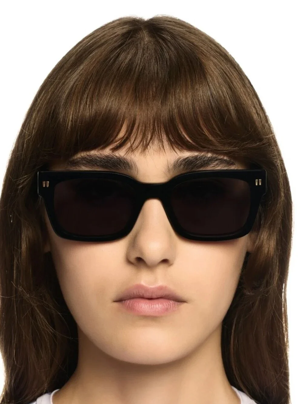Men's Off-White Black Square Sunglasses